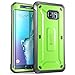 Samsung Galaxy S6 Edge Plus Case, SUPCASE Heavy Duty Belt Clip Holster Case for Galaxy S6 Edge Plus + Unicorn Beetle PRO Series Rugged Hybrid Cover Without Built-in Screen Protector (Green/Gray)