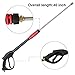 Twinkle Star 4000 PSI High Pressure Power Washer Gun with 21 Inch Replacement Wand