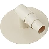 SWIMLINE HYDROTOOLS Oly Replacement Elbow &amp; Plate Low Profile Skimmer Vac Adaptor, White