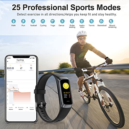 Fitness Tracker with 24/7 Heart Rate, Blood Oxygen Blood Pressure Sleep Monitor, Activity Trackers IP68 Waterproof,Pedometer Step Calorie Counter Health Smart Watch for Women Men