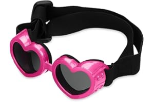 Pet Sunglasses, UV Protection Sunglasses for Dogs Small Breed, Anti-Fog Dustproof, Adjustable Straps