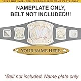 Personalized Nameplate for Adult WWE Spinning Championship Replica Belt