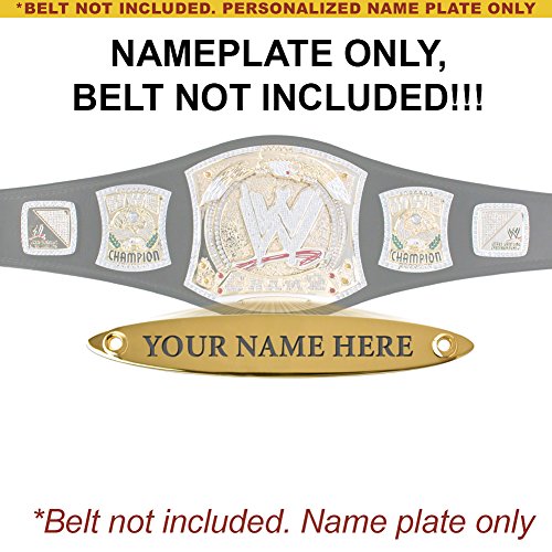 Personalized Nameplate for Adult WWE Spinning Championship Replica Belt