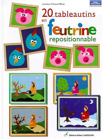 20 tableautins en feutrine repositionnable