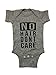 Funny Baby Onesies Fayebeline Boutique Quality "No Hair Don't Care" Gray 0-6M, 6-12M, 12M