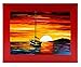 BOJIN 5x7 Inch Wooden Photo Frame Without Mat, Red Wood Wall Picture Frame ,Made to Display 4x6 Picture