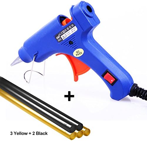 Yoohe Mini Hot Melt Glue Gun with 5pcs Glue Sticks tool Kits for DIY Craft and Quick Repairs in Home Office