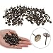 200 Pcs Bronze Upholstery Tacks Decorative Furniture Nails Pins DIY Push Pins Vintage Flower-Pattern Head Nail