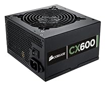 Corsair CX Series, CX600, 600 Watt (600W) Power Supply, 80+ Bronze Certified