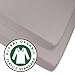 Organic Pack n Play Sheet - Portable Mini Crib Sheet 2 Pack 100% GOTS Certified Organic Jersey Cotton Knit Grey for Baby Girl or Baby Boy by Ely's & Co. (Grey)