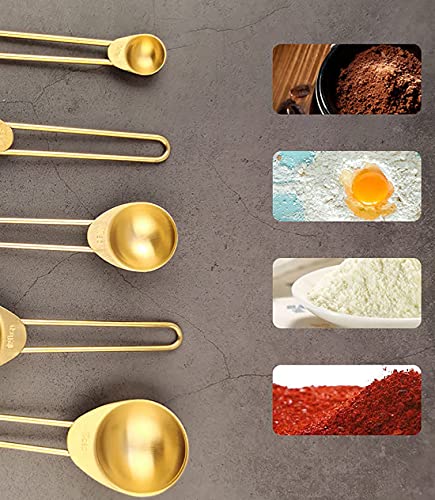 TOPZEA Set of 9 Stainless Steel Measuring Cups and Spoons Set ...