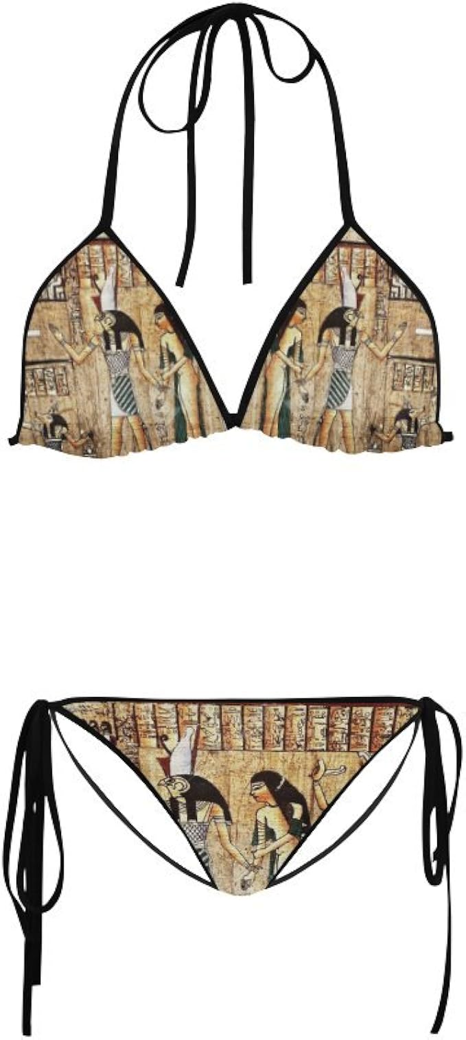 Amazon Com Bikini Women Bathing Swimsuit Ancient Egyptian Papyrus My