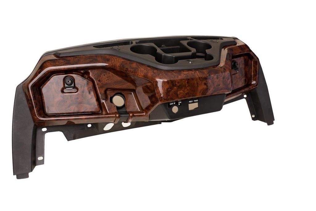 Simulated Dark Burled Woodgrain Full Golf Cart Dash to fit Yamaha Drive 2nd Generation Cart (Will NOT FIT 1ST Generation CART)