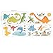 Decowall DW-1505 Dinosaurs Kids Wall Decals Wall Stickers Peel and Stick Removable Wall Stickers for Kids Nursery Bedroom Living Room