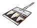 Charcoal Companion SS-100-40 Triple Fish Grilling Basket / 11 by 11 inches – Barbecue Fish Easily