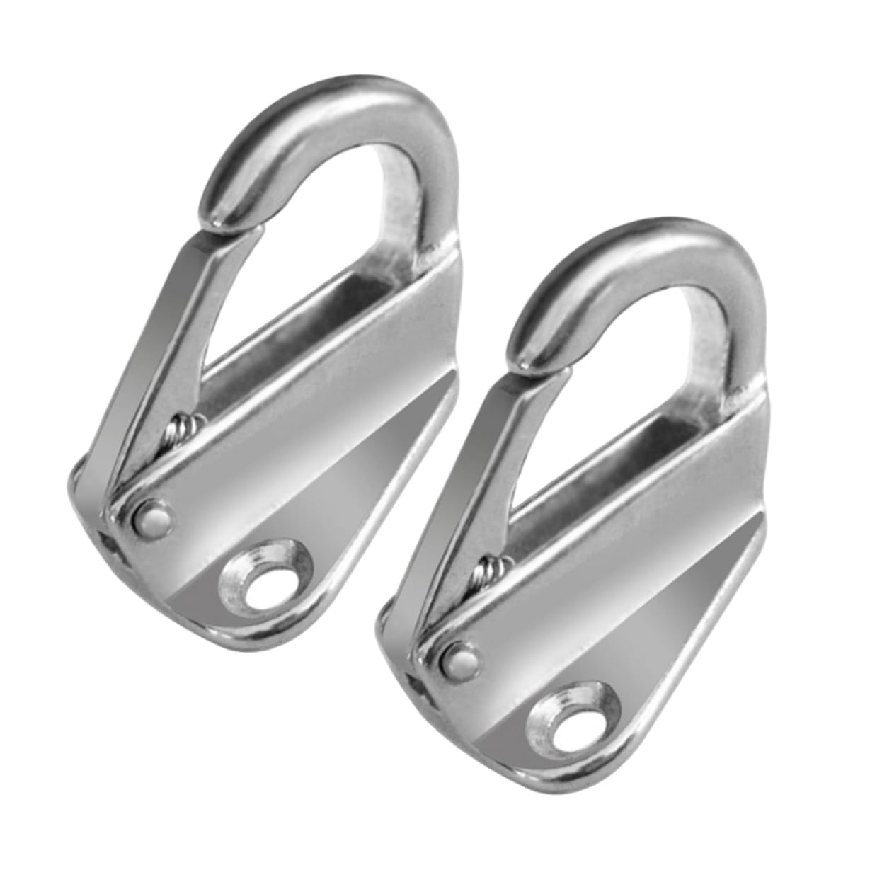 BESPORTBLE 2pcs Stainless Steel Spring Hook Snap Boat Accessories for Use for Sailboat Rope Attachments