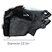 Horse Head Mask - Black Horse by Monstleo, Halloween Costume Party Horse Head Toy Mask for Masquerade/Birthday Parties,Carnival Decorations