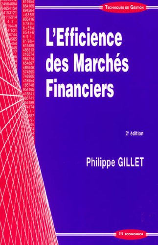 L' efficience des marchés financiers