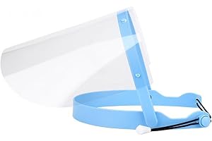 Angzhili Anti-Fog Face Shield,Adjustable Detachable with 10 Plastic Replaceable Protective Film Protecing Whole Full Film Fac
