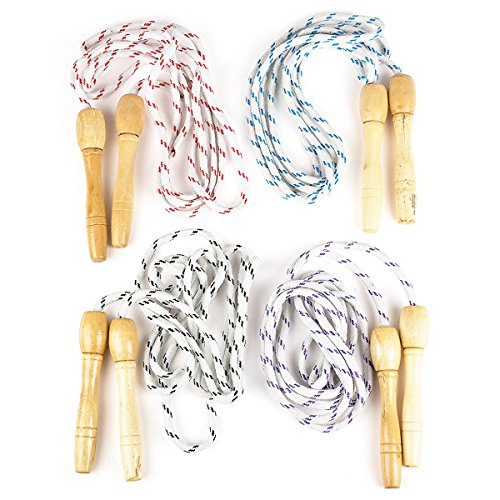 Off the Wall Toys Fitness Jump Rope for Kids, Outdoor Fun Activity, Great Party Favor, Exercise Activity for Kids 2 Pk Assorted Colors