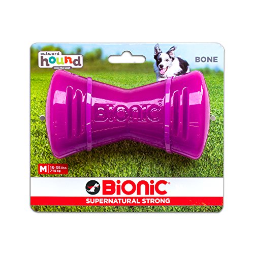 Bionic by Outward Hound Tough Dog Bone, Durable Chew Toy for Dogs