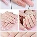 enForten 100pcs Clear Dual Nail System Form UV Gel Acrylic Nail Mold Artificial Nail Tip + Box