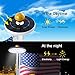 FEELLE 32 LED Solar Powered Flag Pole Light, Waterproof Super Bright Solar Flagpole Lights Outdoor Dusk to Dawn Light for Most 15 to 25 Ft Flag Pole Auto On/Off Night Light