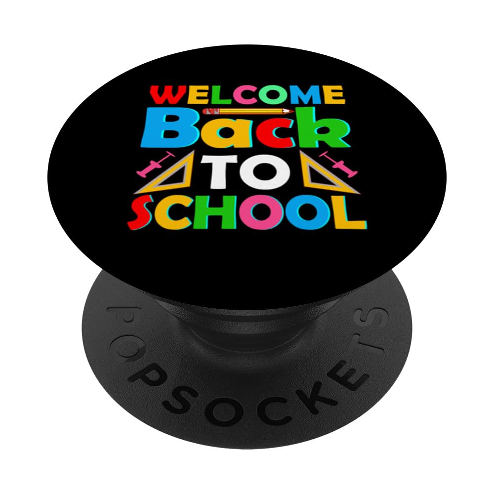 Welcome Back to School Student Teacher Boys Girls PopSockets Swappable PopGrip