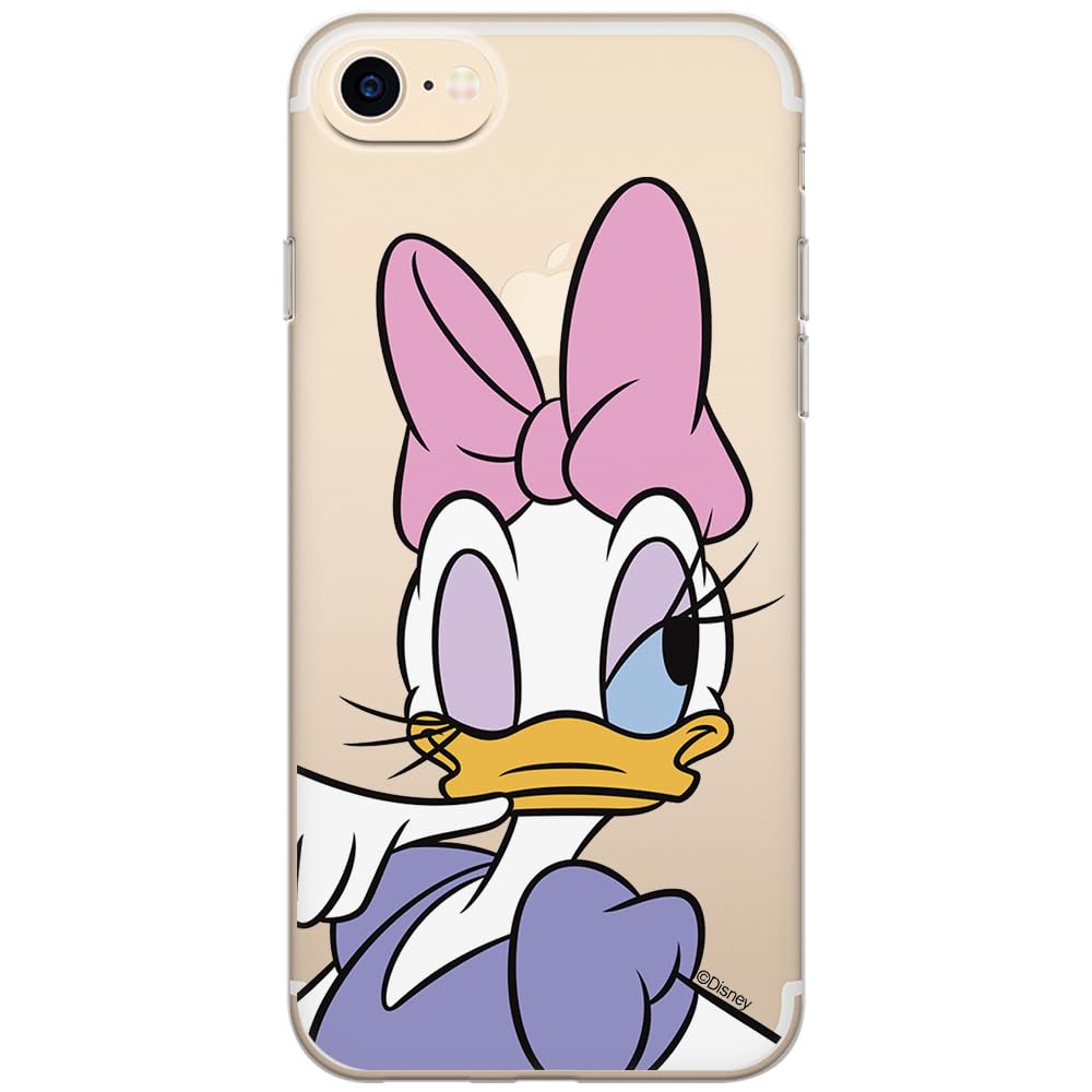 ERT GROUP mobile phone case for Apple Iphone 7/8/ SE 2/ SE 3 original and officially Licensed Disney pattern Daisy 003 optimally adapted to the shape of the mobile phone, partially transparent