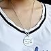 Bassion 2 Pcs Stainless Steel Inspirational Necklace Jewelry Lettering Pendant Necklace Gift for Women Girls - You Are Braver Stronger Smarter Than You Think