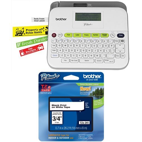Brother Ptouch Label Maker, Versatile EasytoUse Labeler, PTD400AD