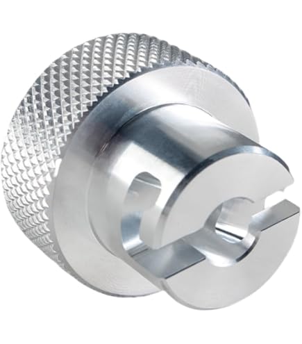 3/8" Knob For Bottle Jack Valve Release Screw On,Compatible With Harbor Freight Hydraulic Press, Made Of 6061 Aluminum(Silver - View #11