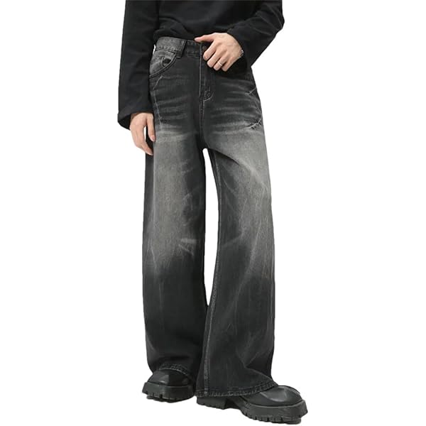 パンツ SENEE loose vintage like denim Amazon.com: Men's Straight Leg Jeans Baggy Jeans Vintage