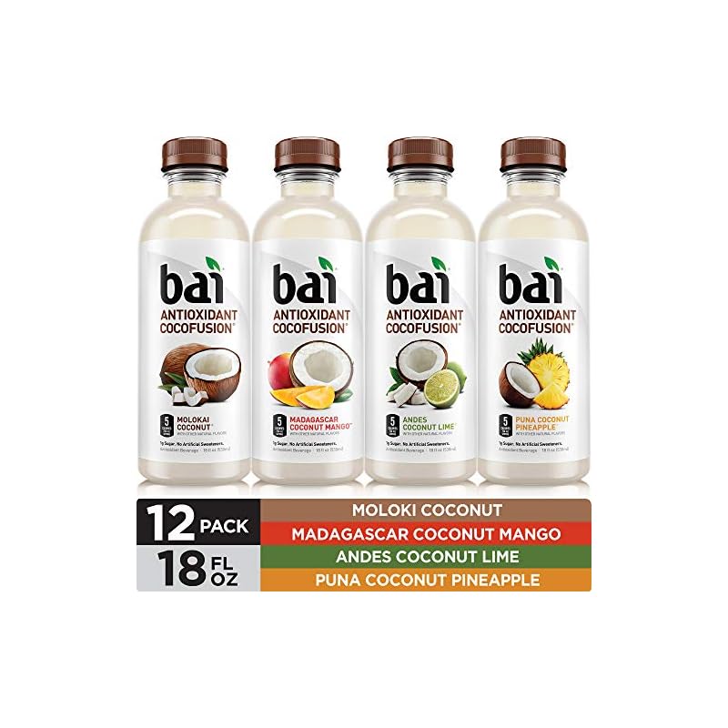 Bai Coconut Flavored Water, Cocofusions Variety Pack II, 18 Fluid Ounce