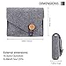ProCase MacBook Power Adapter Case Storage Bag, Felt Portable Electronics Accessories Organizer Pouch for MacBook Pro Air Laptop Power Supply Magic Mouse Charger Cable Hard Drive Power Bank –Gray