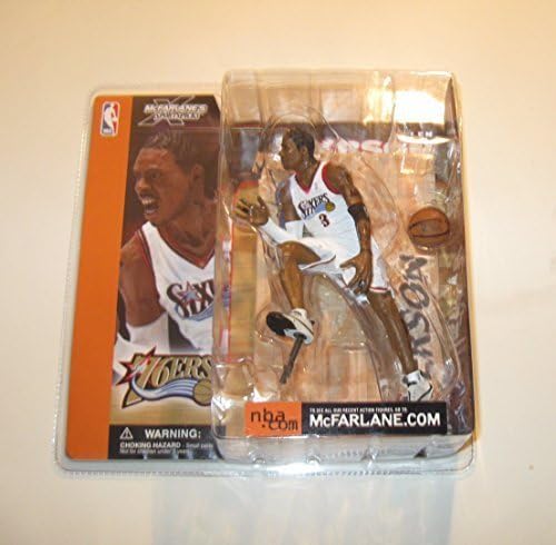 McFarlane's Sportspicks NBA Series 1 : Allen Iverson - White Jersey "Closed Mouth" Version