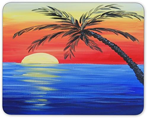 Tropical Sunset Design Personalized Rectangle Desktop Mousepad Mouse Pad (24 x 20 cm)