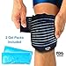 Ice Pack (2-Piece Set) – Reusable Hot and Cold Therapy Gel Wrap Support Injury Recovery, Alleviate Joint and Muscle Pain – Rotator Cuff, Knees, Back