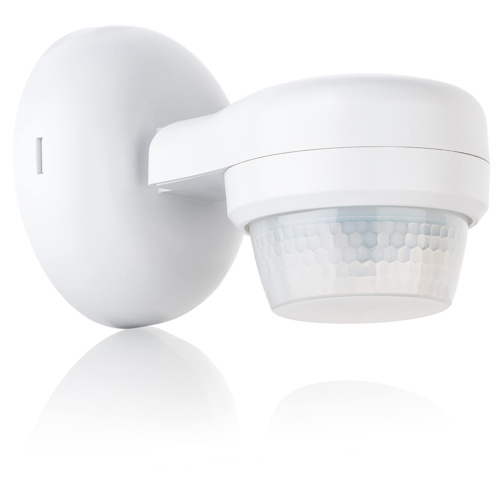 SEBSON PIR Sensor Light Switch Outdoor IP65, Surface mount, LED suitable, Wall Ceiling mounting, Infrared Motion Sensor programmable, Range max. 24m/360°, 3-wire