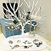 PuTwo Jewelry Holder/Organizer Jewelry Stand Display Tree, White Deer