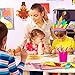 URATOT 9 Sets Thanksgiving Turkey Craft Kits DIY Festive Fall Thanksgiving Party School Activities Door Hanging Decoration Party Favor