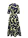 Womens African Dress Maxi Dashiki Print Fit and Flare Half Sleeve Expansion 2 Pcs Skirt with Pockets