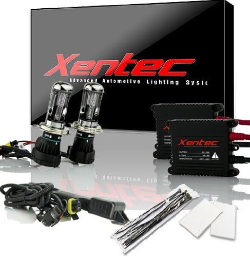 XENTEC H4 Flex Bixenon Hi/Lo 6000K 55W Advanced Slim Ballast HID Xenon Kit (HB2/9003 Ultra White)
