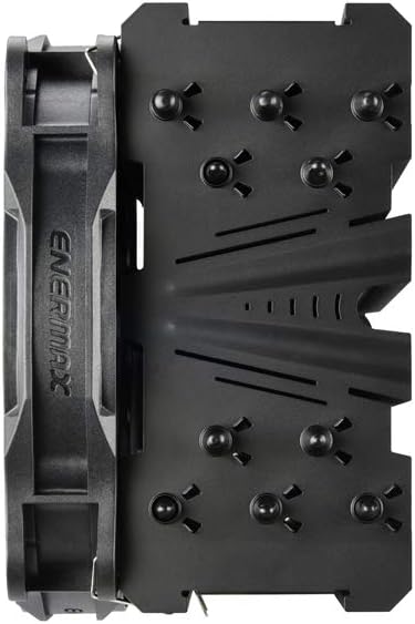 ENERMAX T50 AXE FSS 140 mm CPU Air Cooler All-Black, 230W TDP, 5 6mm Copper Heat Pipes, Air Guide Included - Image 3