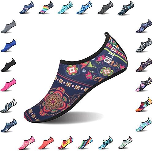 QLEYO Water Shoes Quick Dry Shoes for Men and Women Barefoot Skin Shoes Beach Water Shoes for Swim Yoga surf VDSX003-W4-37/38