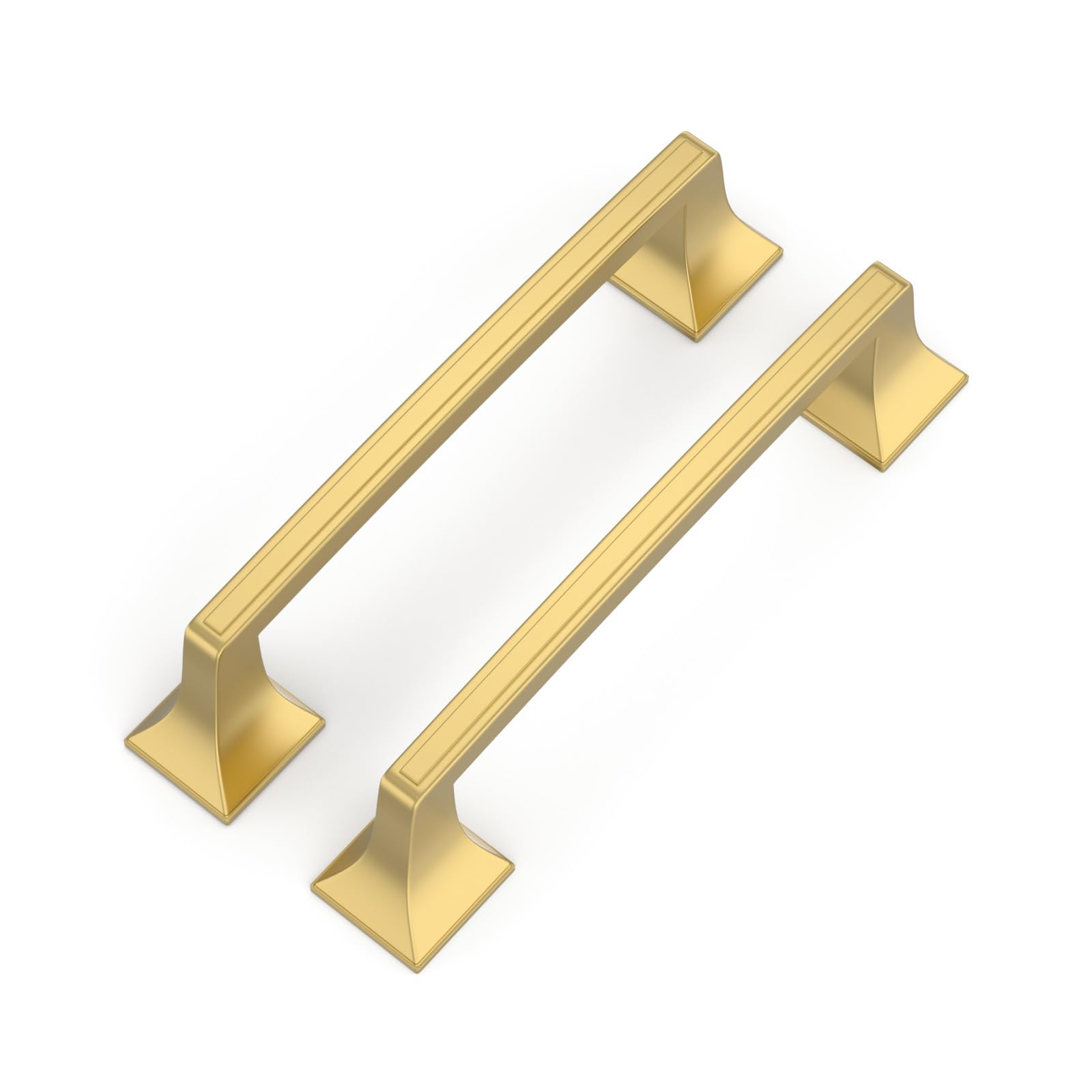 Goldenwarm 10pack Gold Kitchen Handles 128mm Gold Handles Gold Drawer Handles Zinc Alloy Kitchen Cupboard Handles Gold Wardrobe Handles Brass Handles