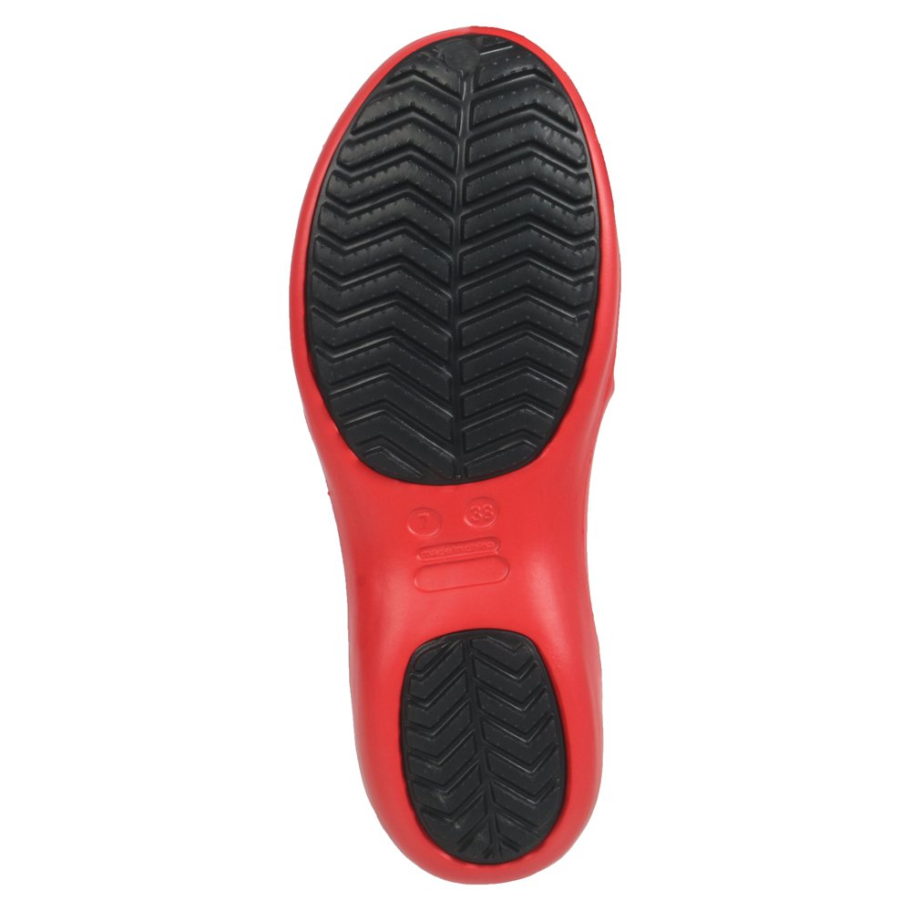 action shoes women eva clogs belly shoes 1301-black-red