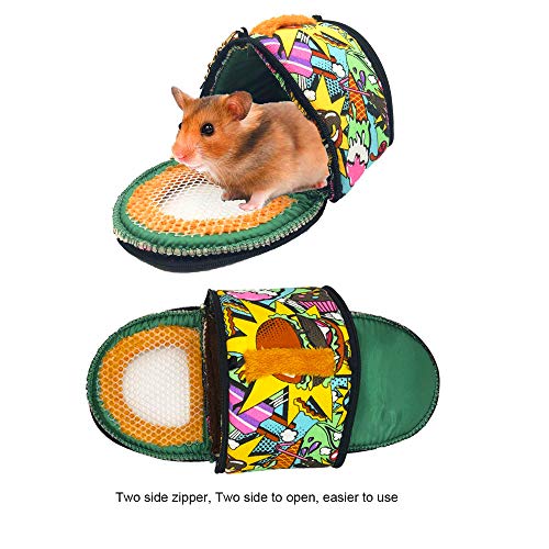 ADOGGYGO Small Animals Hamster Carrier Bag with Strap Breathable Portable Outgoing Bag for Hamster Hedgehog Squirrel mice Rats Sugar Glider