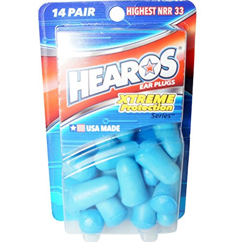 HEAROS Xtreme Protection Noise Cancelling Disposable Foam Earplugs NRR