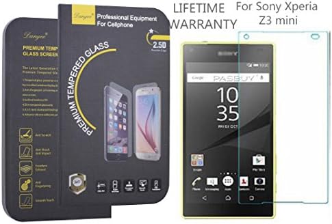 Sony Xperia Z3 Compact,z3 Mini Screen Protector ,Danyee 2.5d Round Edge 0.3mm Ultra Slim Tempered Glass Screen Protector for Sony Xperia Z3 Compact